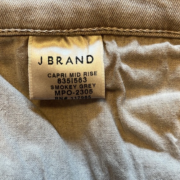 J BRAND skinny cropped distressed grey jeans - Picture 9 of 10